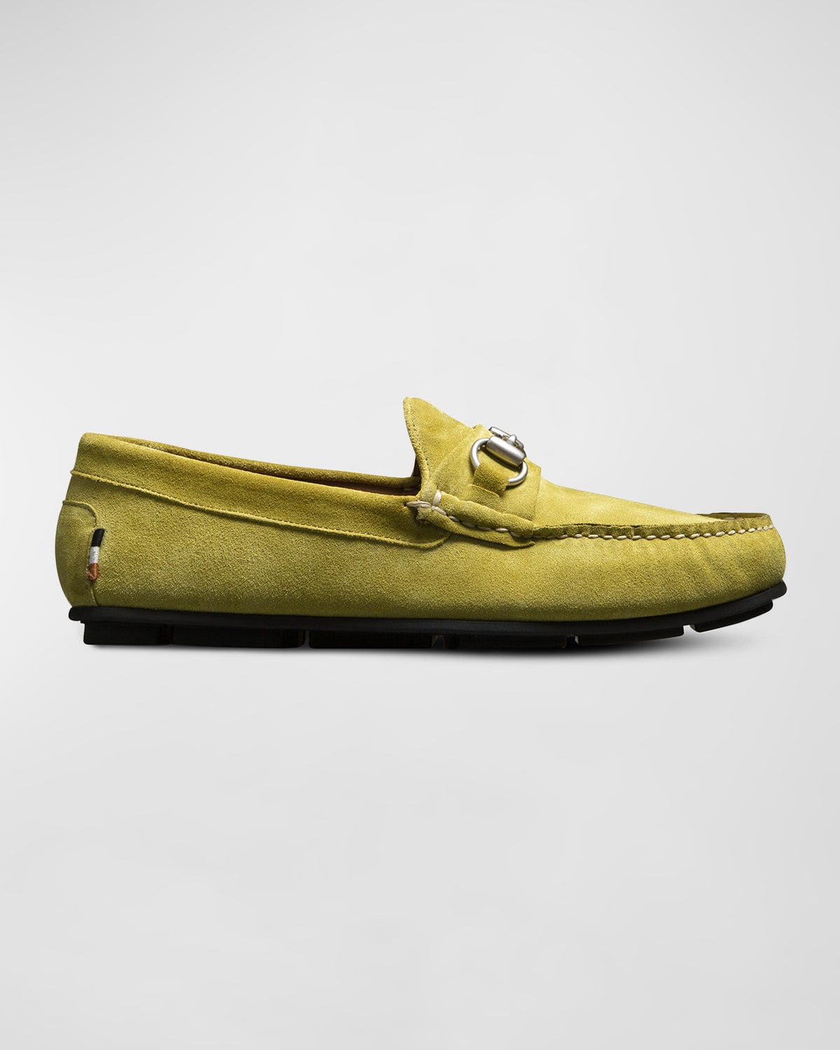 Allen Edmonds Sebastian Bit Loafer In Citron Suede