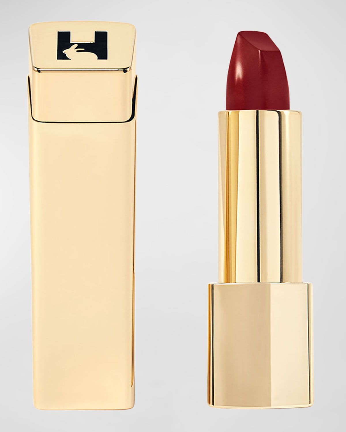 Shop Hourglass Unlocked Satin Creme Lipstick In Lava 322