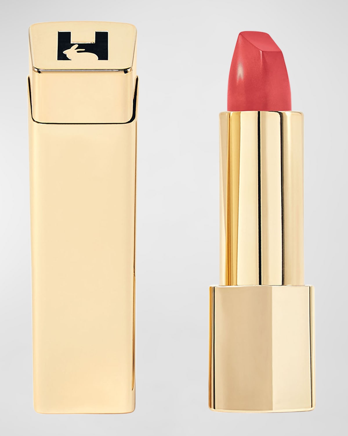 Shop Hourglass Unlocked Satin Creme Lipstick In Reef 320