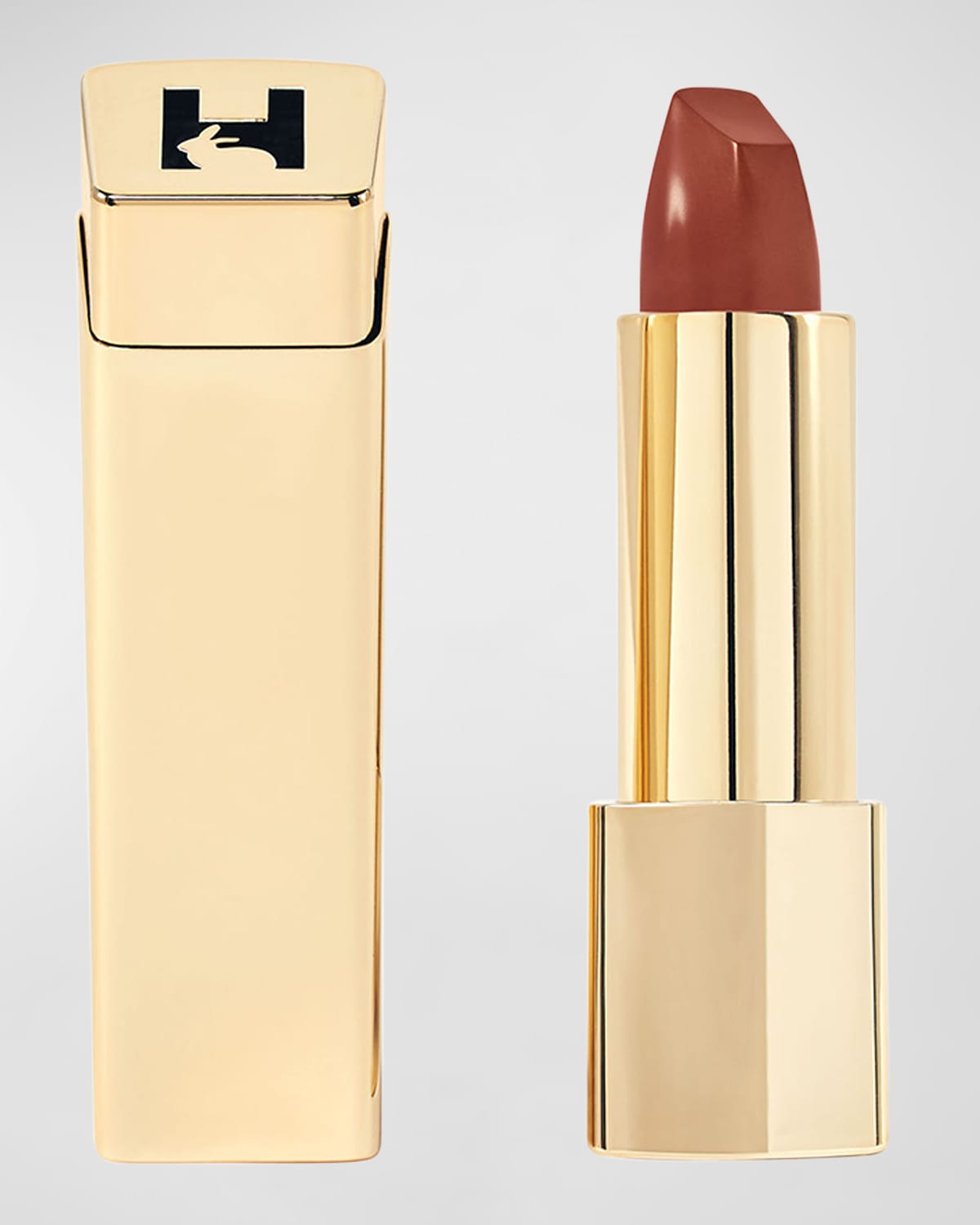 Shop Hourglass Unlocked Satin Creme Lipstick In Sahara 310