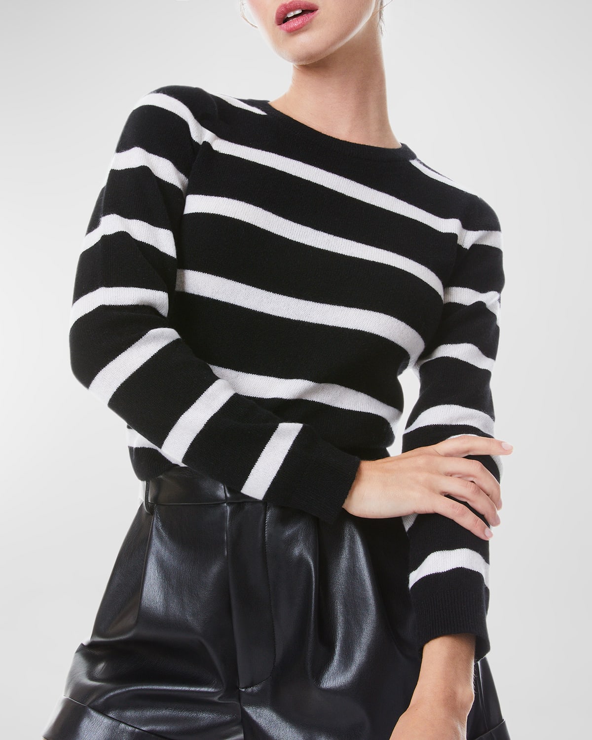 Luna Cashmere Striped Sweater