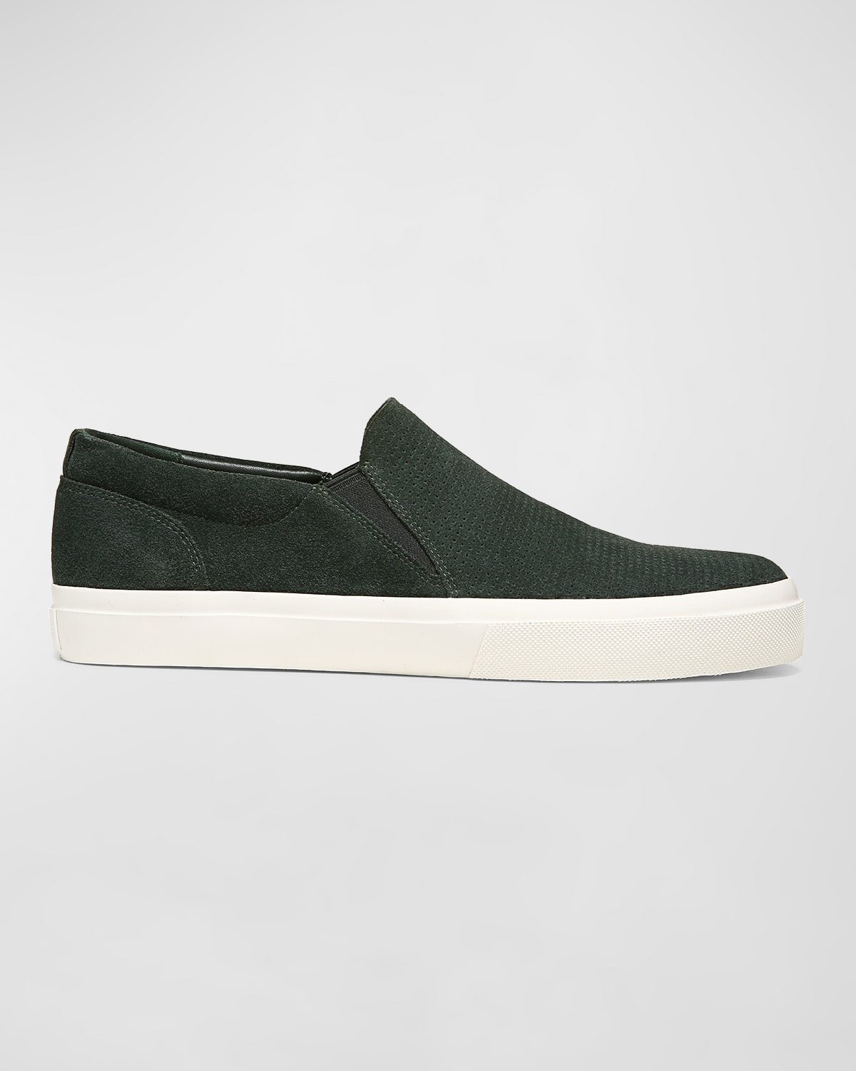Vince Fletcher Suede Slip-on Sneaker In Seafern Green Sue