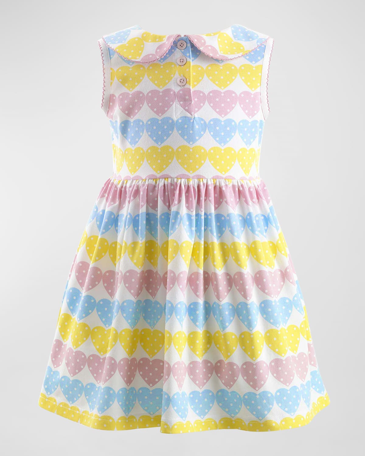 Girl's Dottie Heart Jersey Dress, Size 2-10