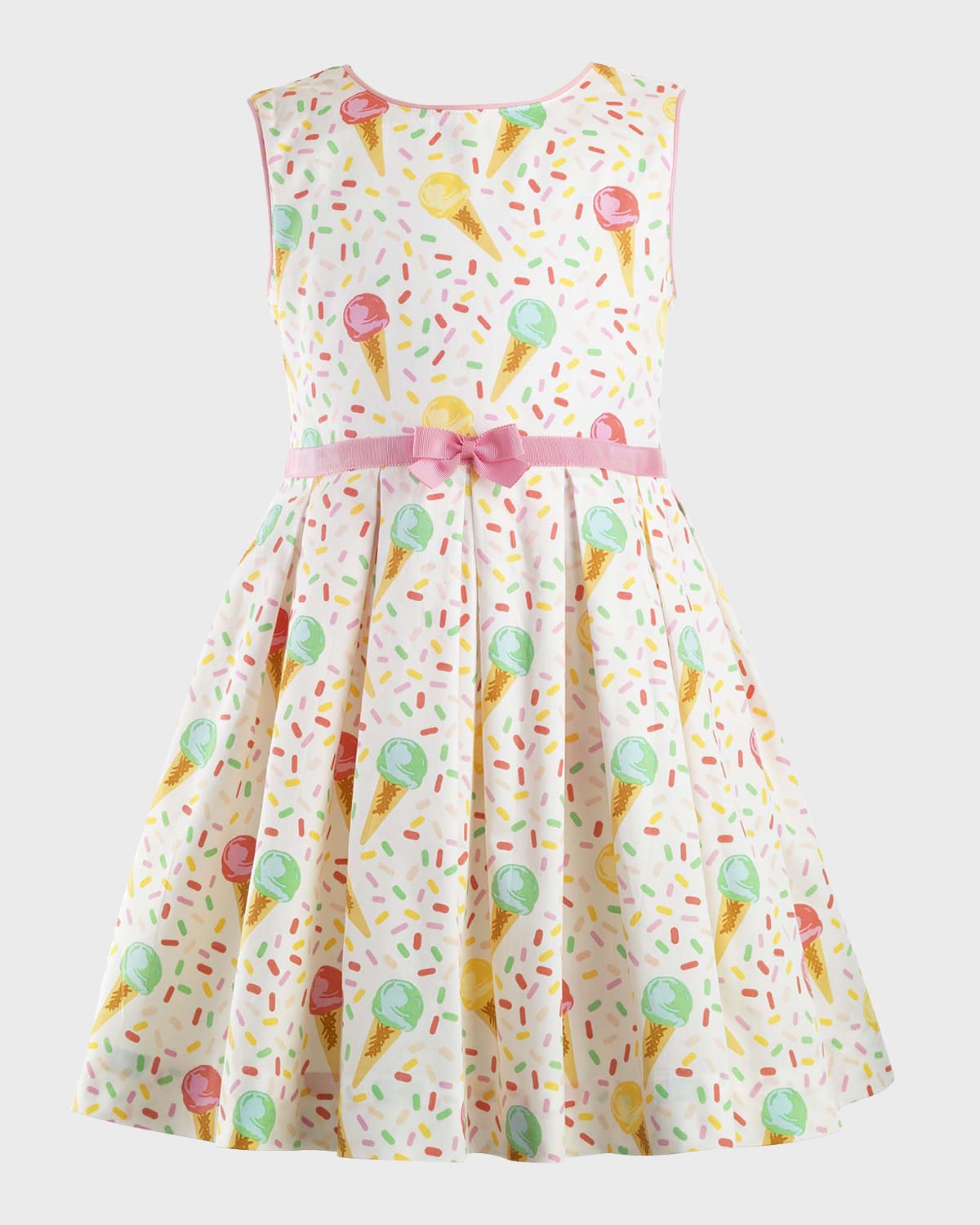 Rachel Riley Girl's Ice Cream Dress In Pink