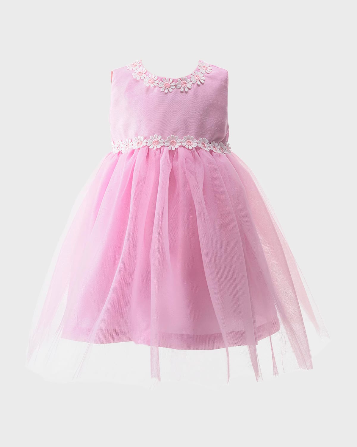 Girl's Daisy Tulle Party Dress, Size 12M-18M