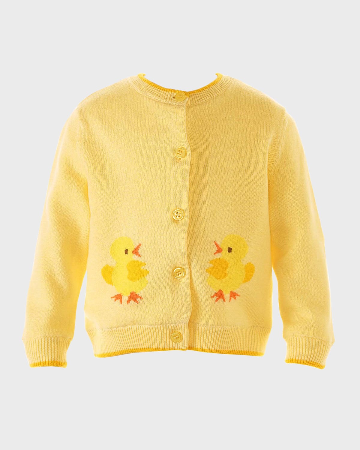 Girl's Chick Intarsia Cardigan, Size Newborn-12M