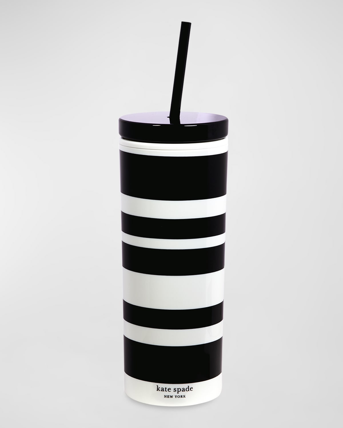 acrylic tumbler with straw, sarah stripe