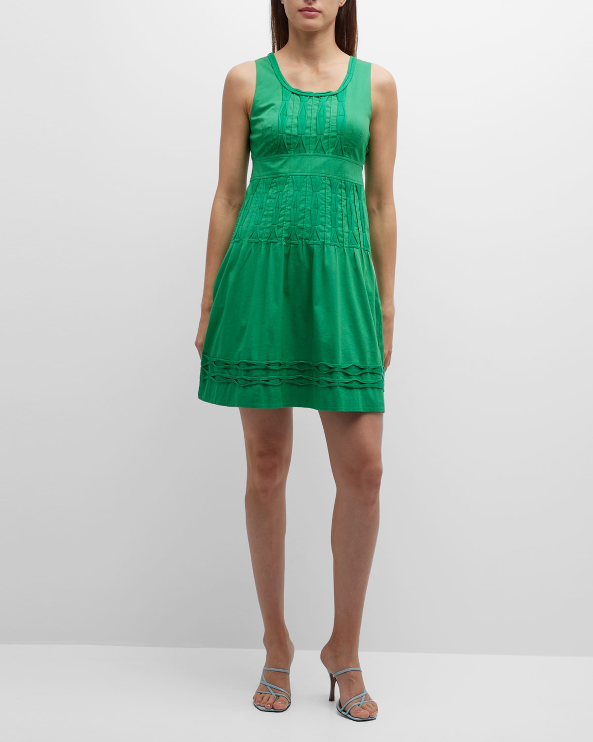 frances valentine green dress Michelle Gingham Midi Dress main image 0