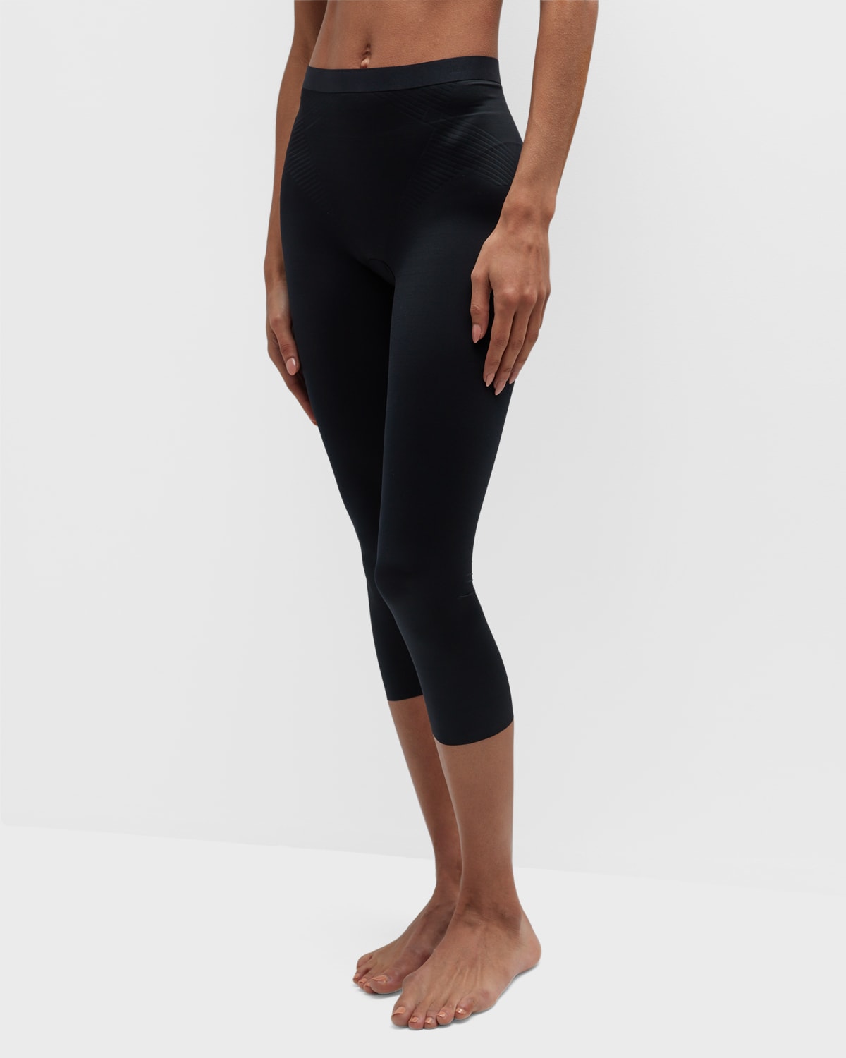 Shop Spanx Thinstincts 2.0 High-rise Shaping Capri Pants In Very Black