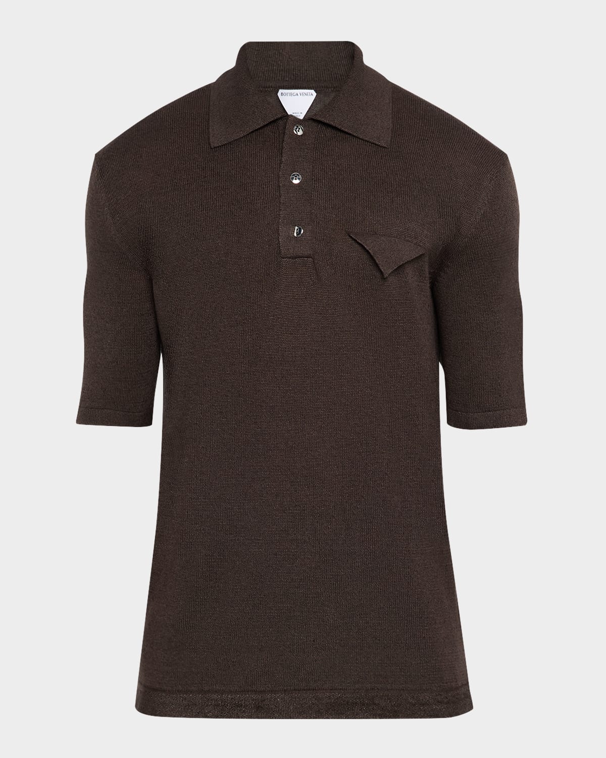 Men's Linen-Knit Polo