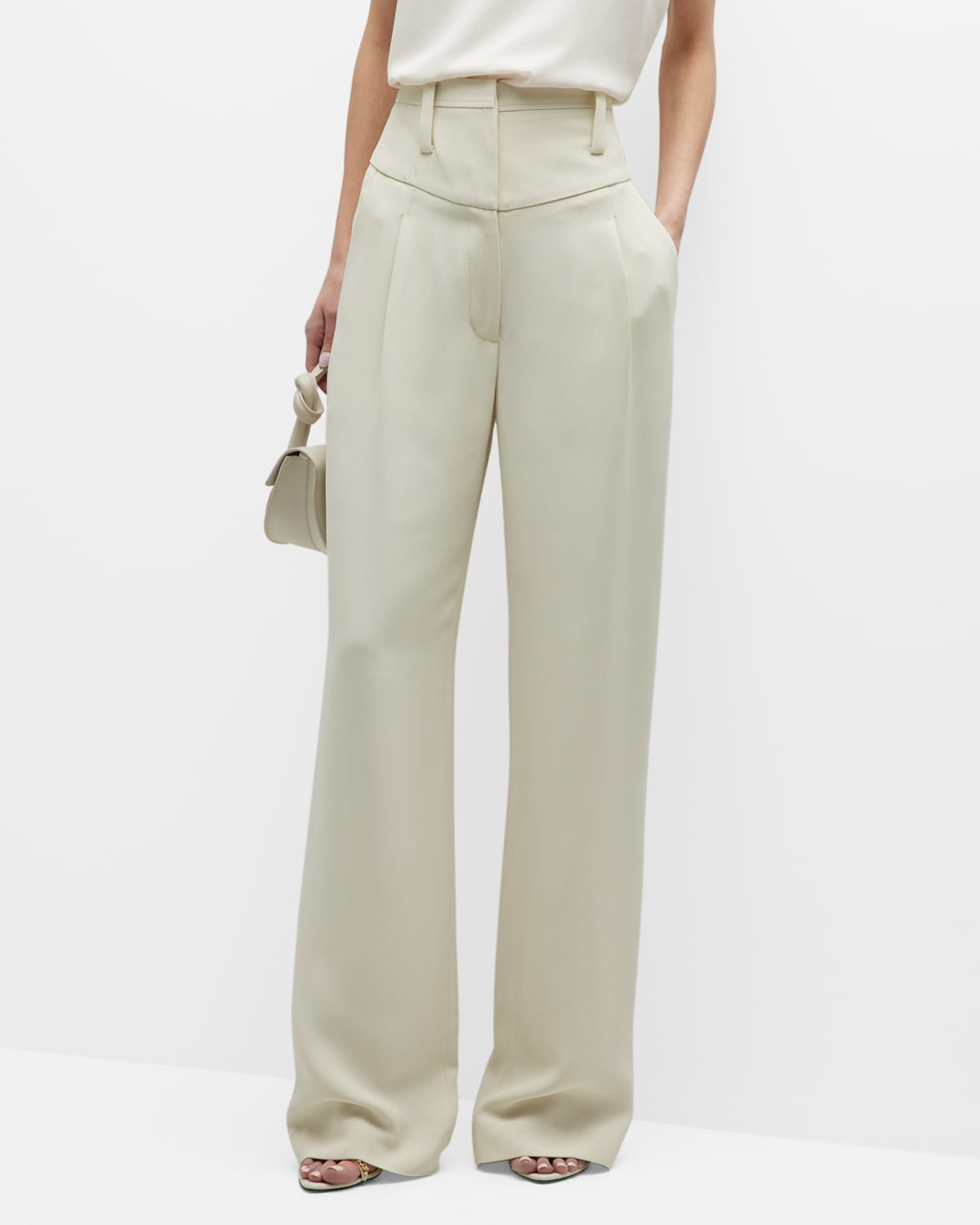 Dopha High Rise Wide-Led Trousers