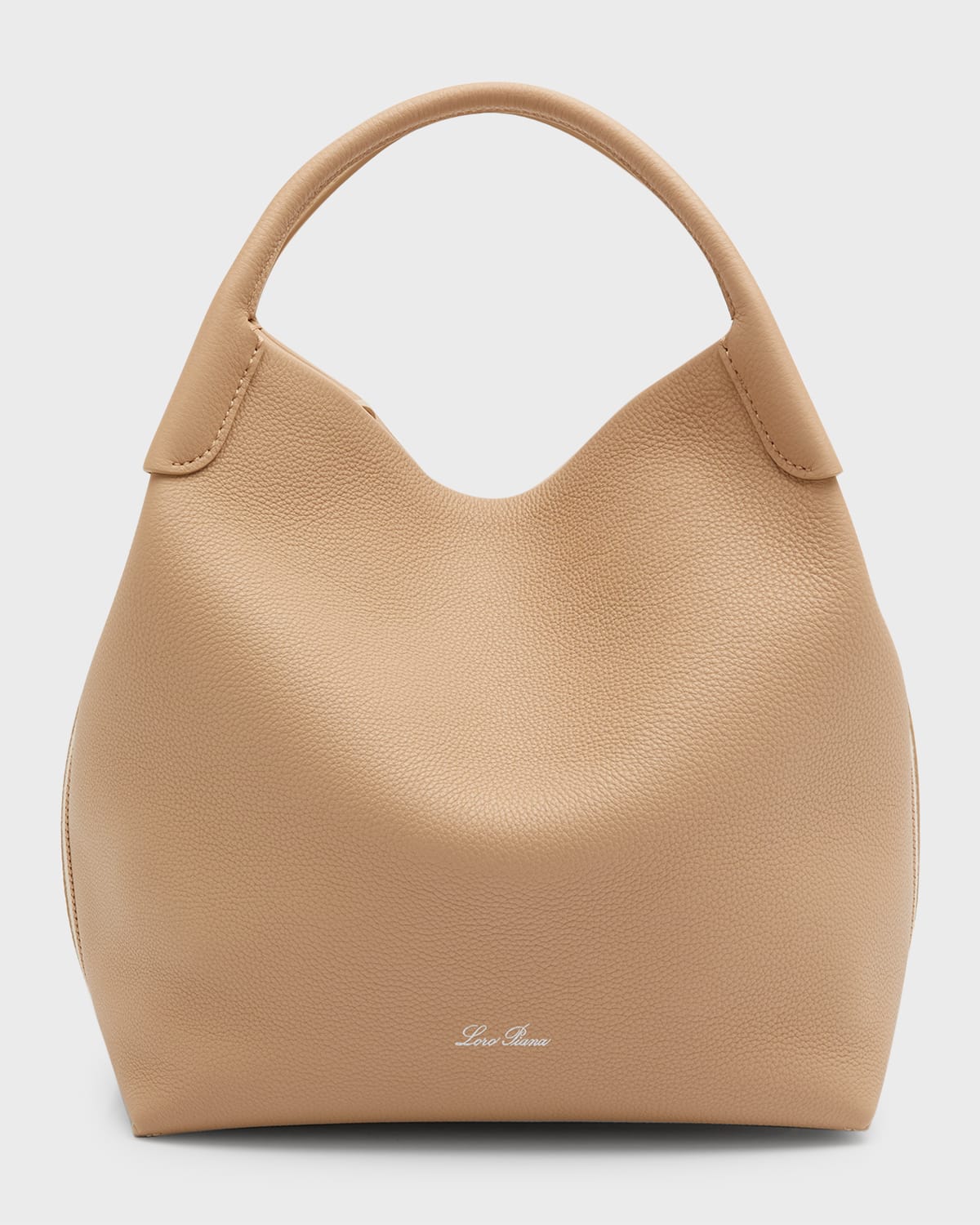 Loro Piana Bale Fine-grain Leather Crossbody Bag