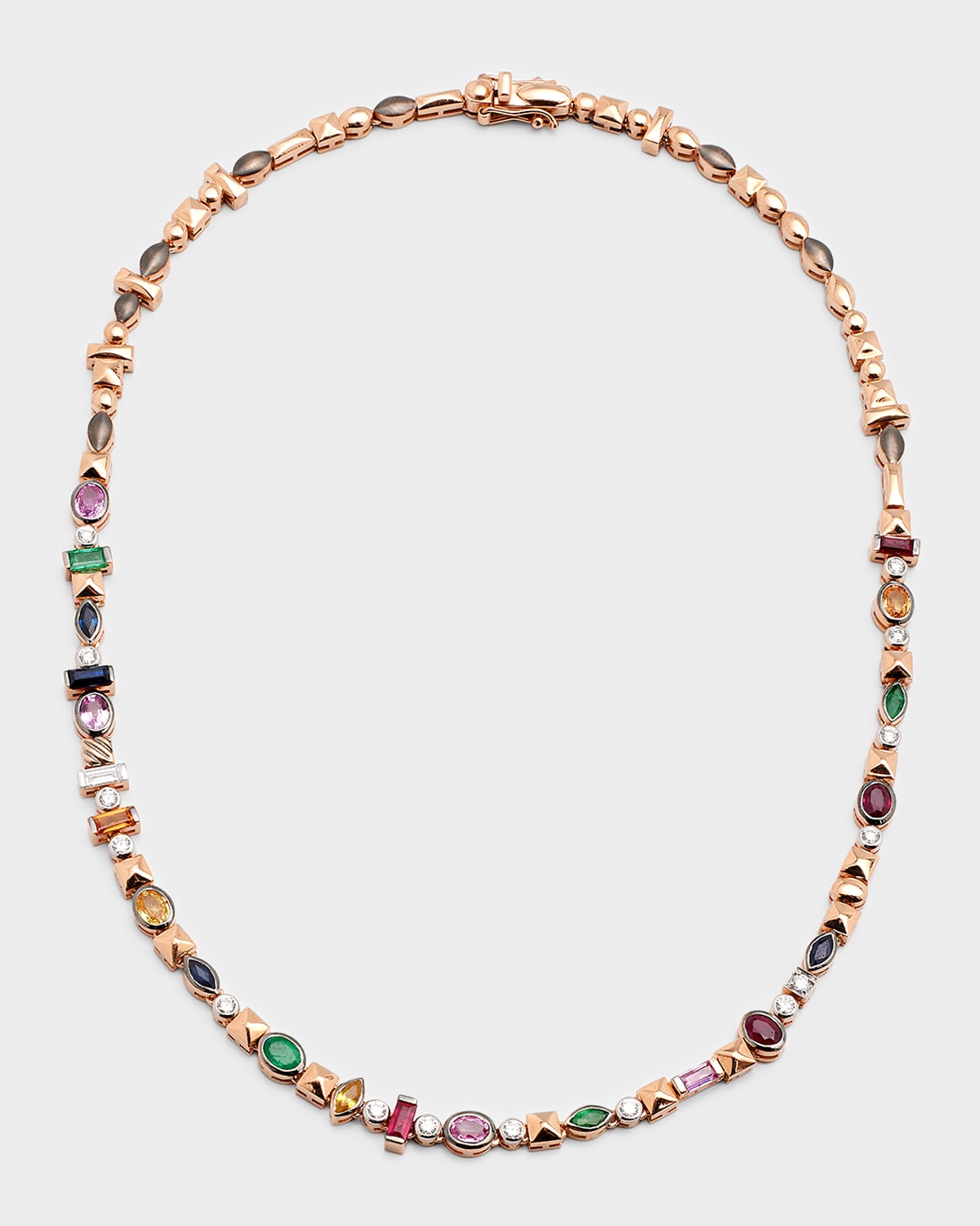 Kismet by Milka 14k Gold Multi-Stone Diamond Necklace