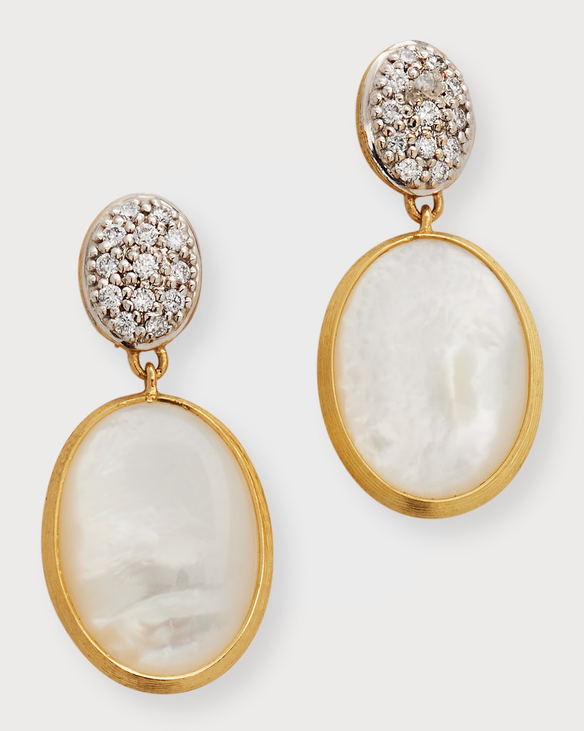 Siviglia 18k Gold Diamond and Mother-Of-Pearl Drop Earrings
