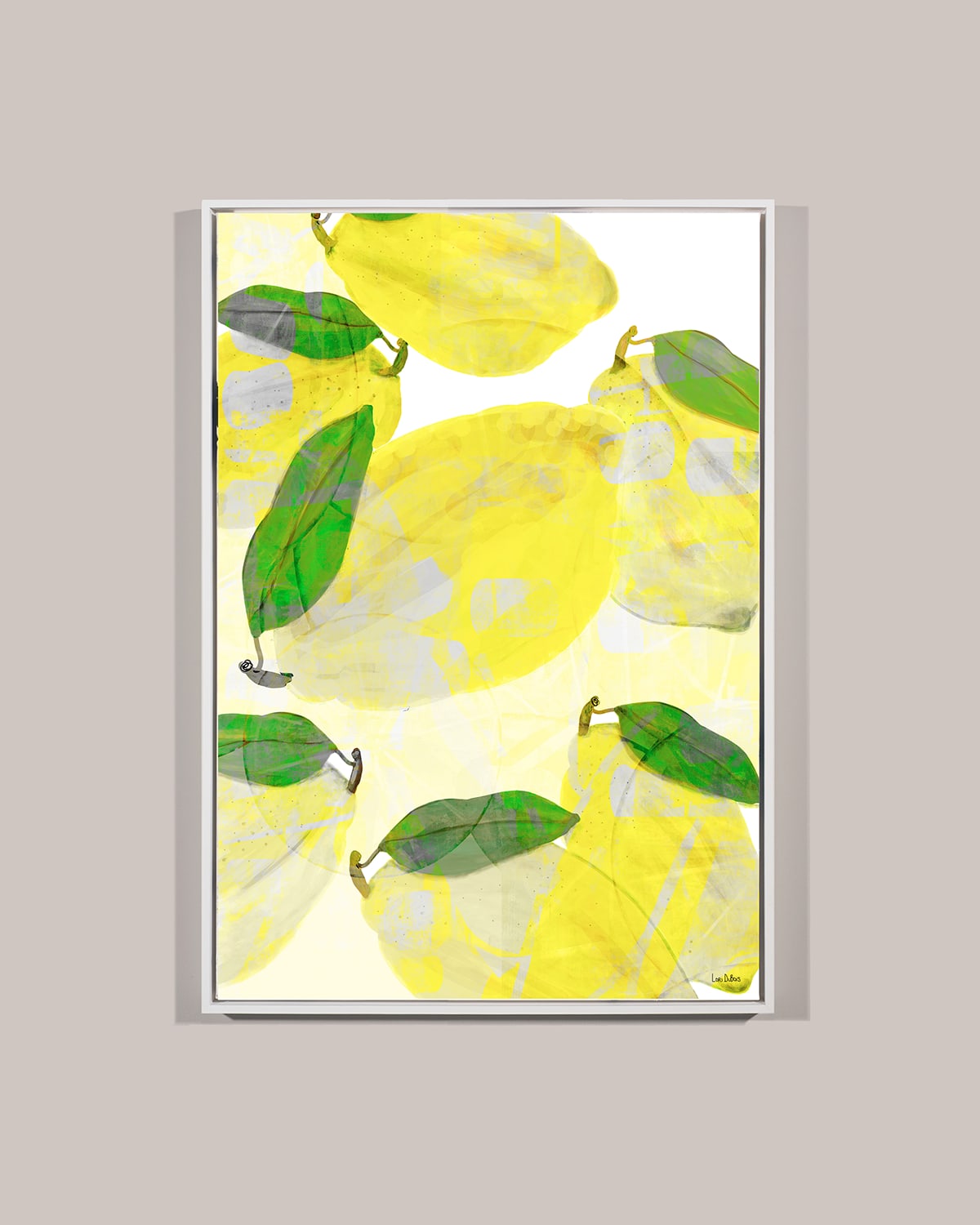 "Iced Lemon II" Framed Giclee