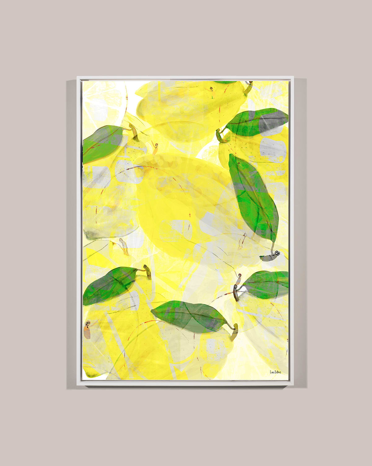 "Iced Lemon I" Framed Giclee