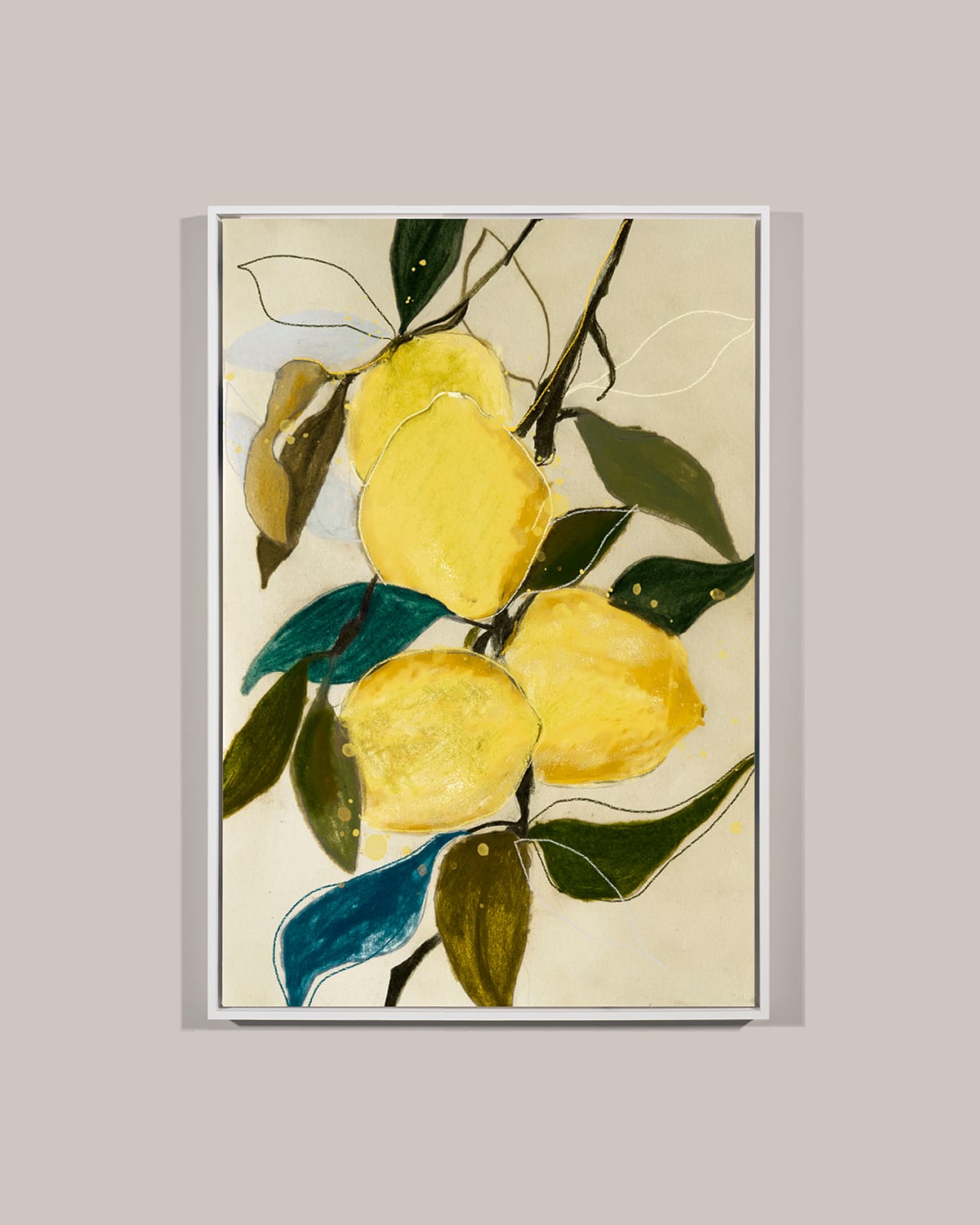 Lemon Study 1 Framed Giclee