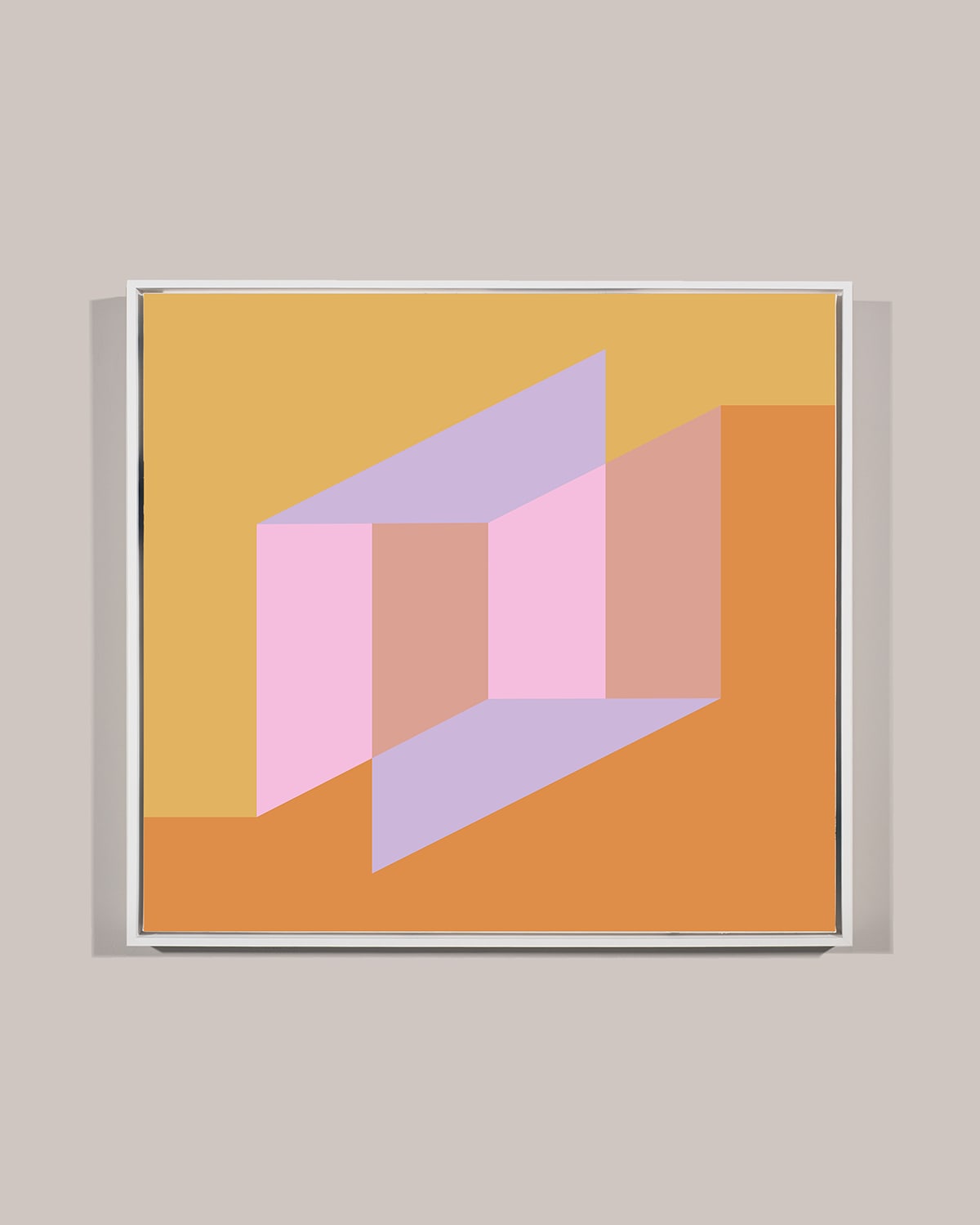 Layers of Pink & Orange Framed Giclee