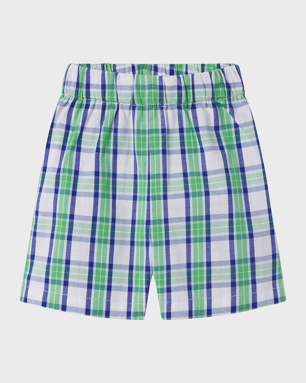 Boy's Dylan Plaid-Print Shorts, Size 12M-4