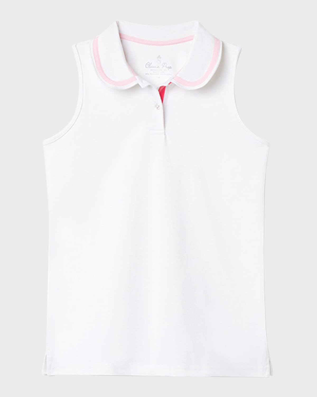 Girl's Adair Sleeveless Tennis Polo Shirt, Size 2-12