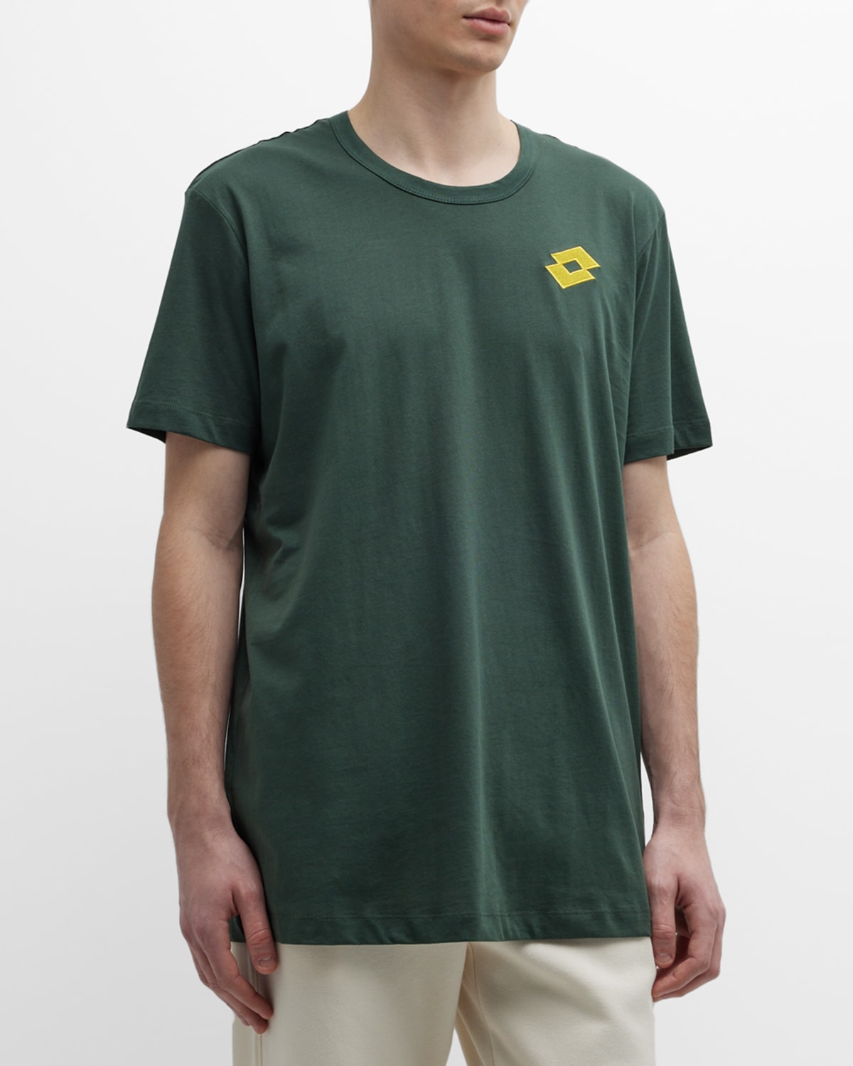 Lotto Italia Men's Number Jersey T-shirt In Olive