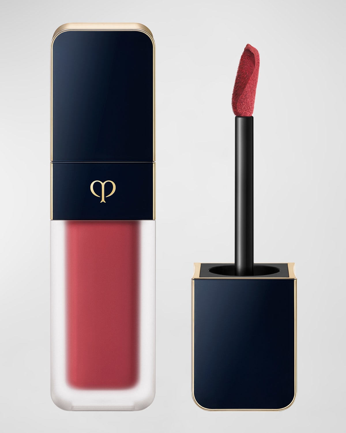 Shop Clé De Peau Beauté Cream Rouge Matte Liquid Lipstick In 114 Flame Lily