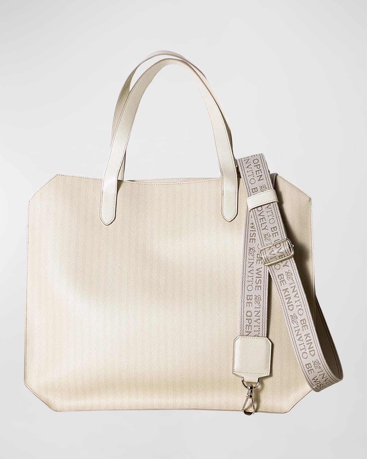 Bell'invito Ivory Tote In Ivory