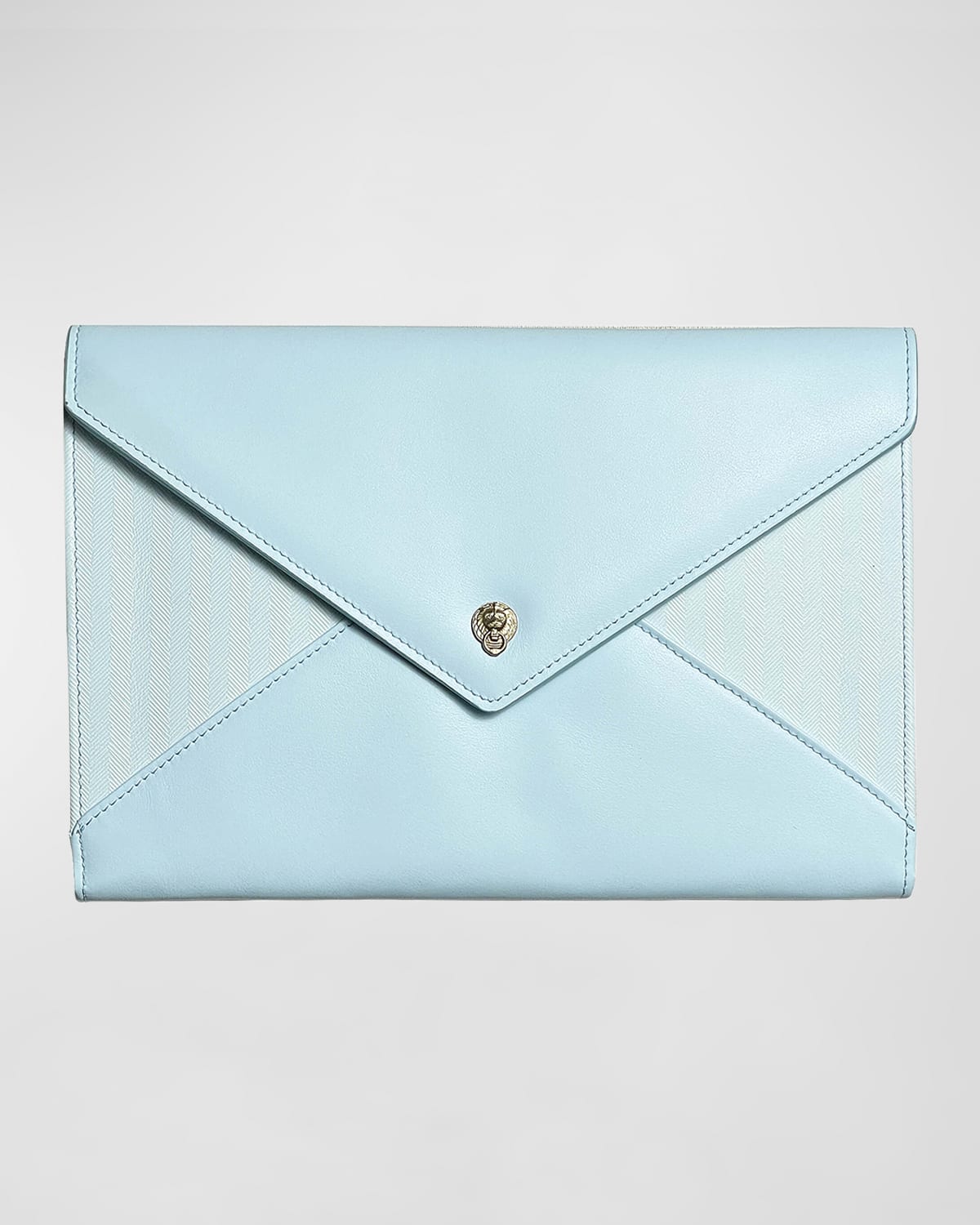Bell'INVITO Textured Leather Envelope Clutch Bag