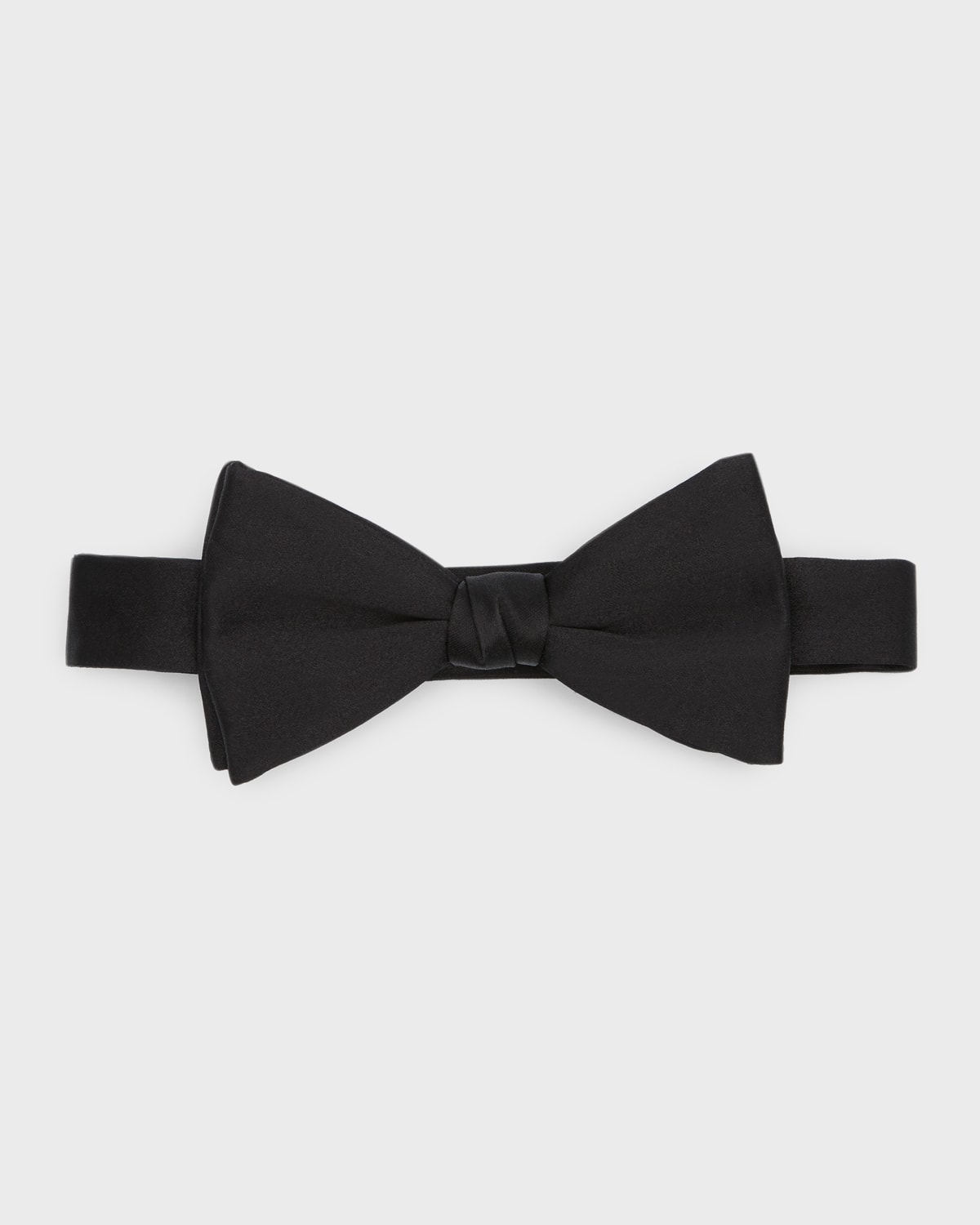 Men's Pre-tied Solid Silk Bow Tie