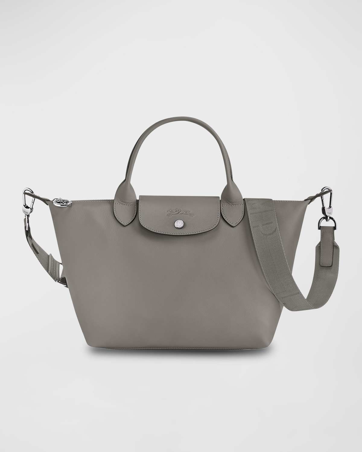 Le Pliage Cuir Small Leather Top-Handle Bag