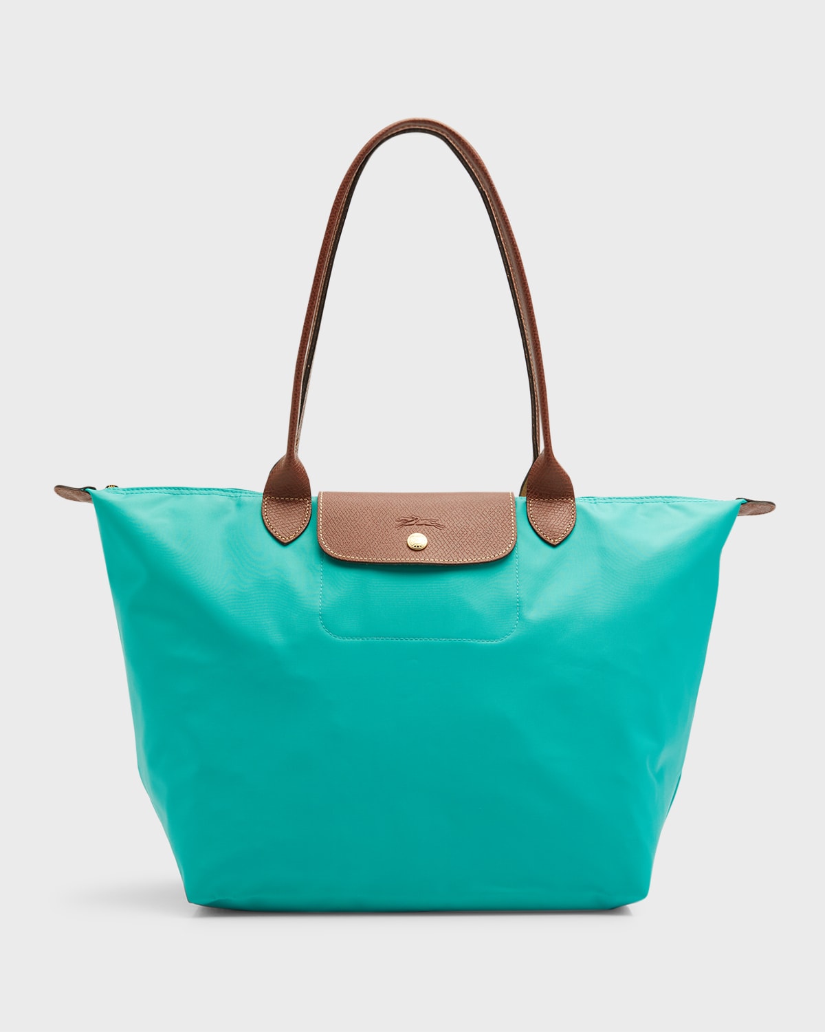 Le Pliage Original L Tote bag Turquoise - Recycled canvas (L1899089P70)