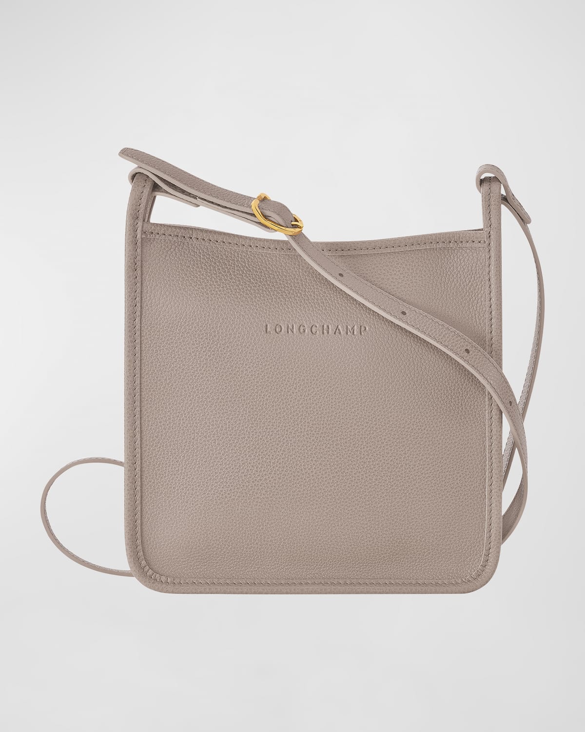 Longchamp Le Foulonne Leather Crossbody Bag In Turtledove