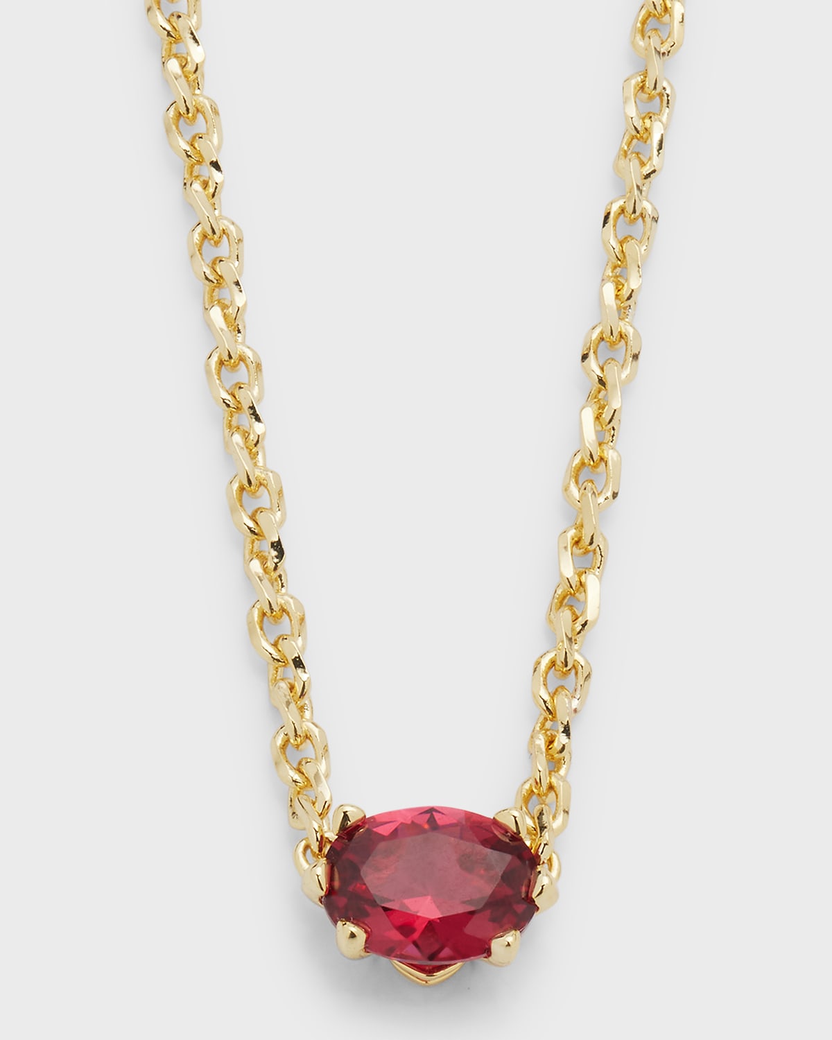 Kendra Scott Cailin Cubic Zirconia Station Necklace In Gold Burgundy Cry