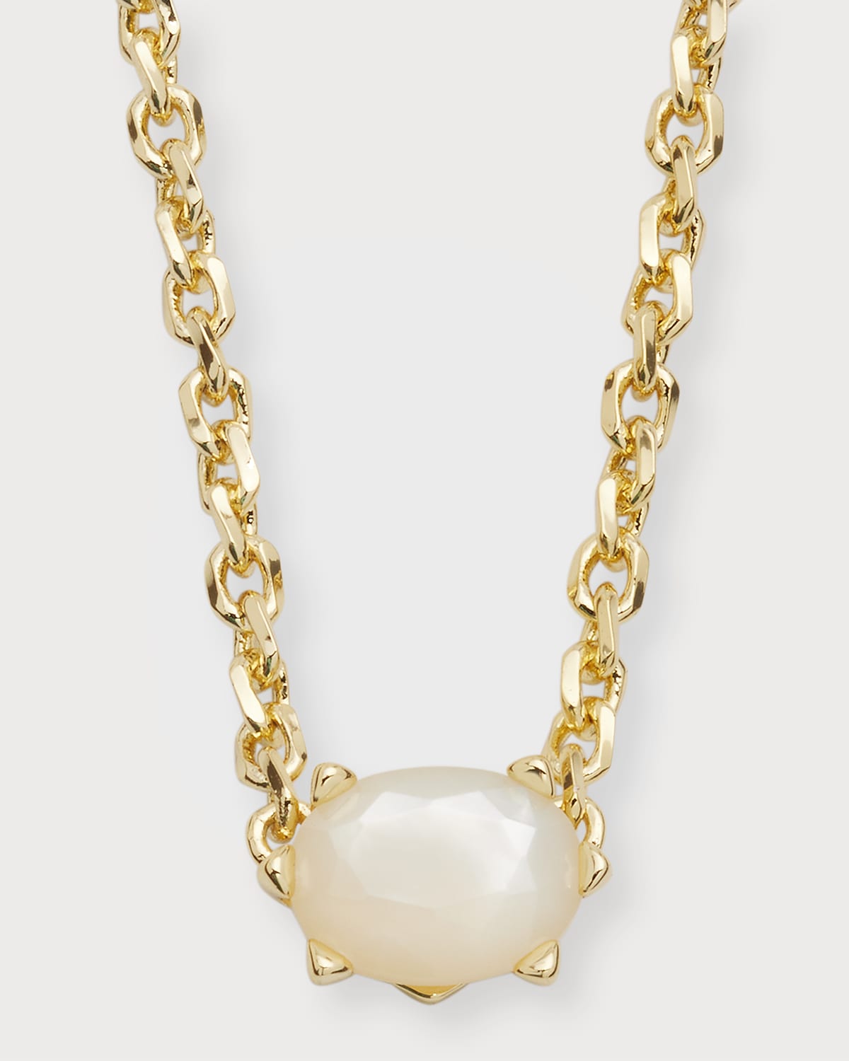 Kendra Scott Cailin Crystal Pendant Necklace In Gold Ivory Mop