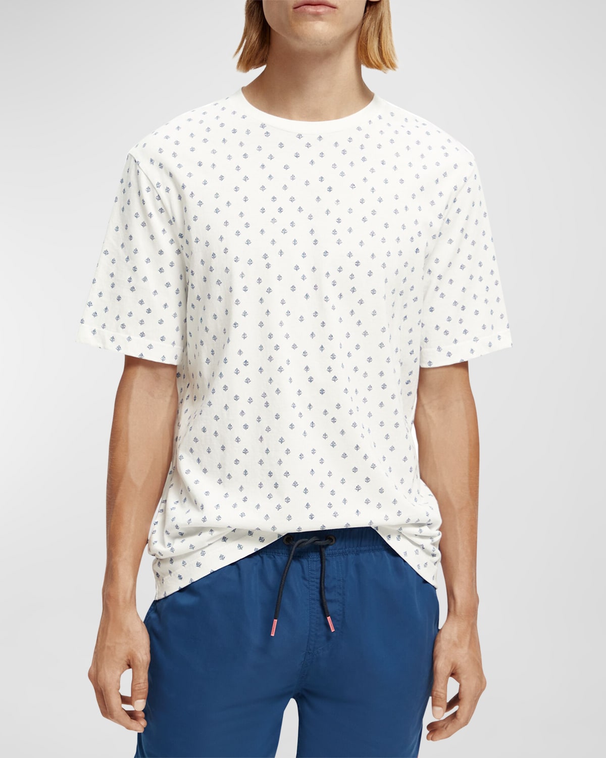 Men's Mini-Printed Organic Cotton T-Shirt