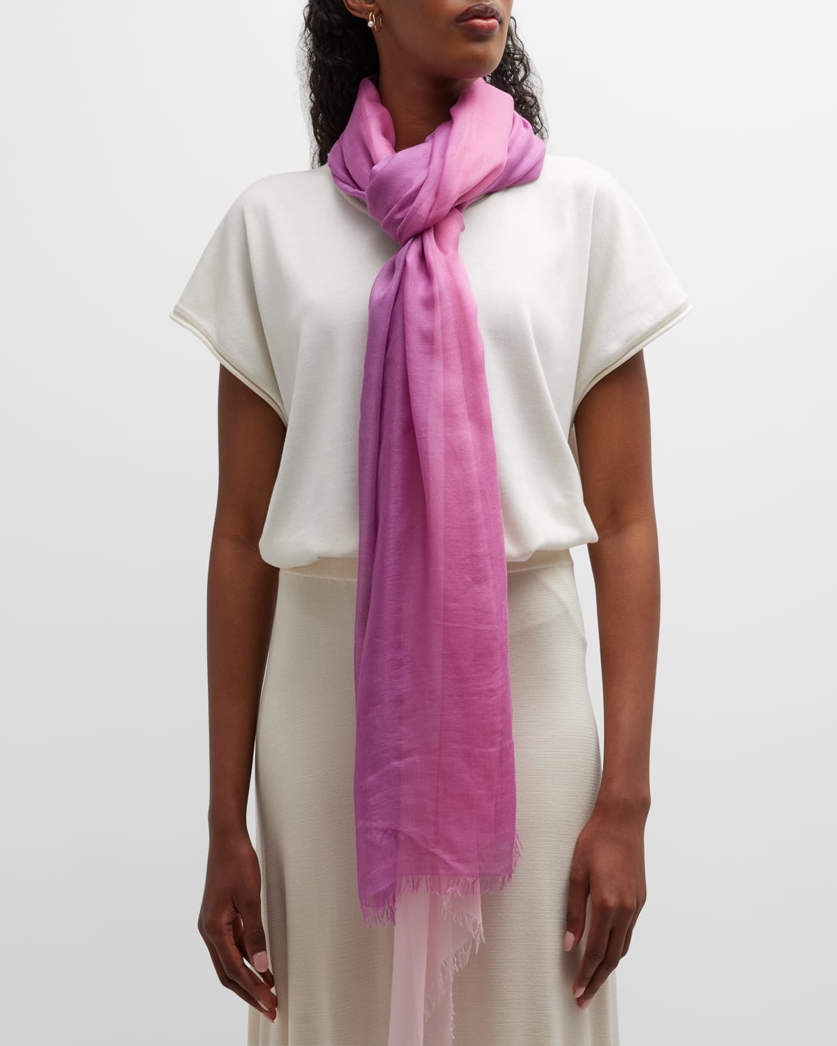 Ombre Modal-Silk Scarf