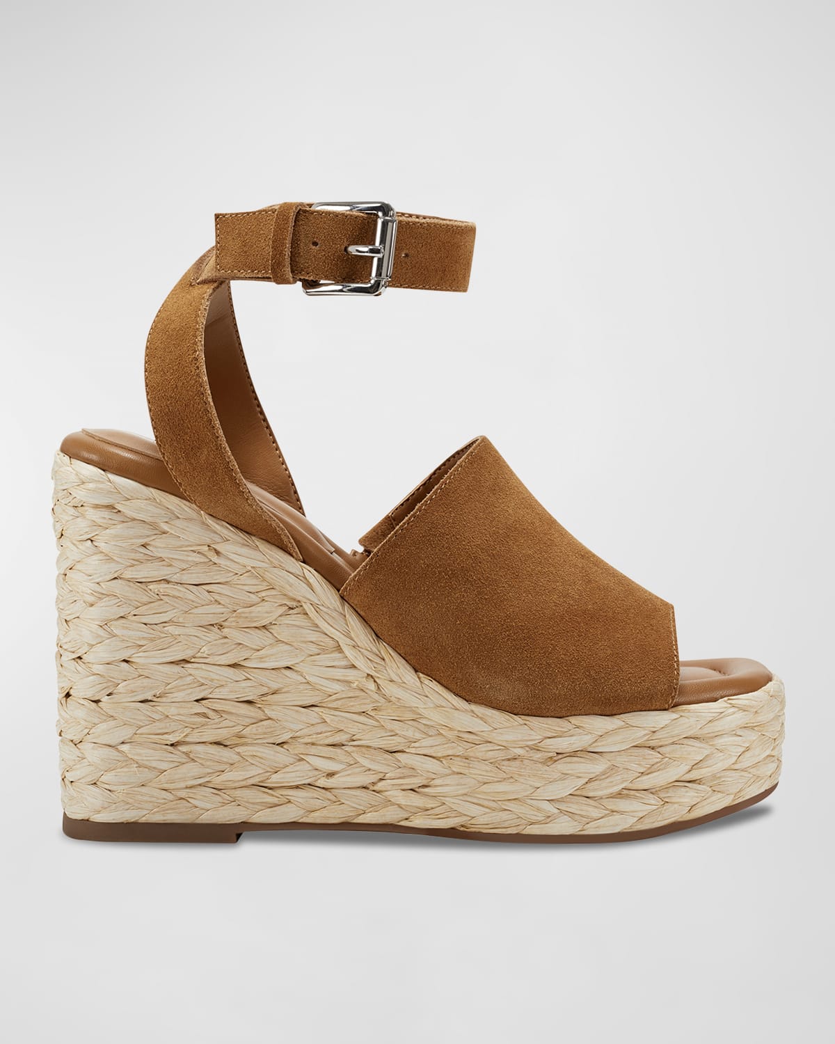 Marc Fisher LTD Nelly Ankle-Strap Suede Wedge Espadrilles
