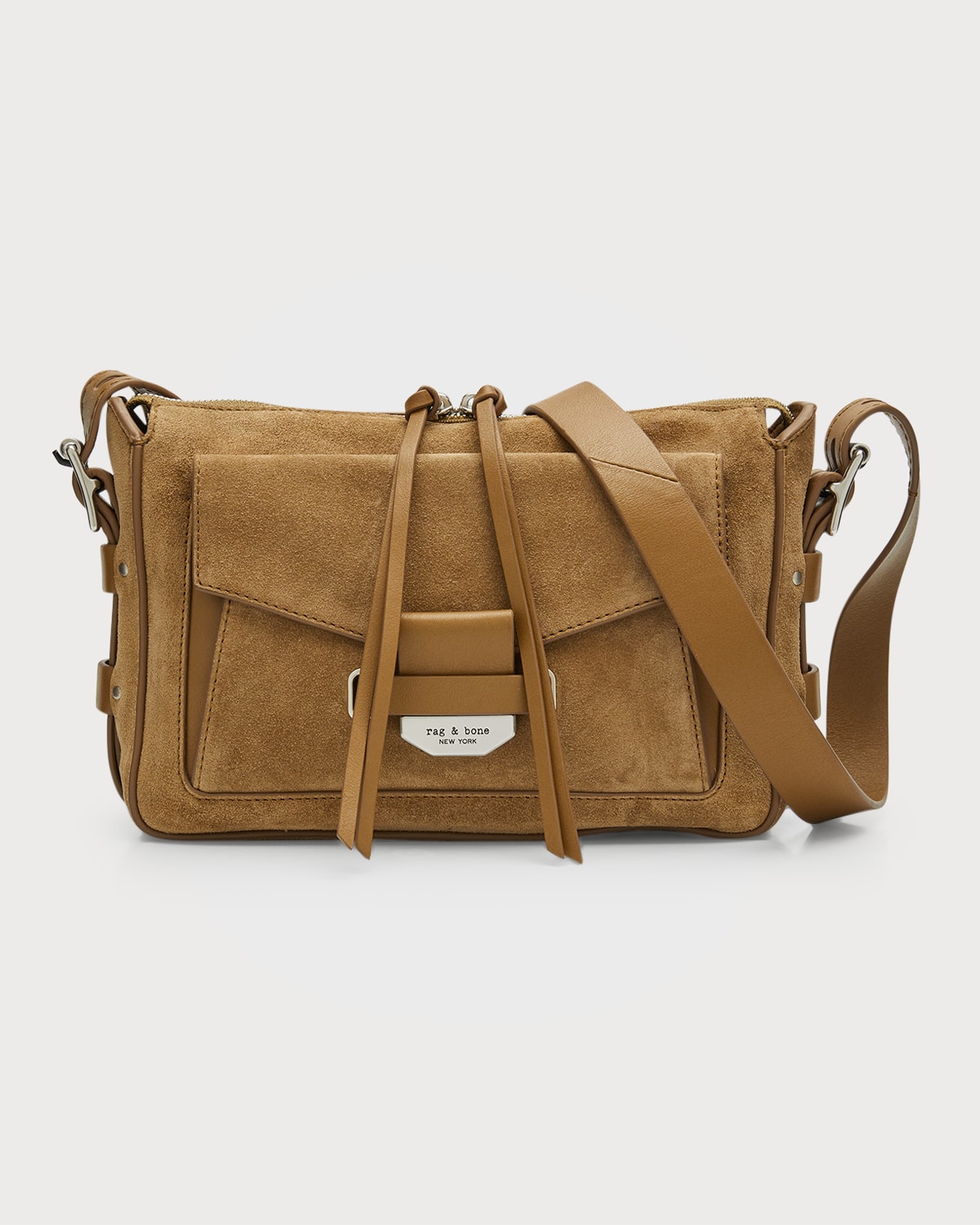 RAG & BONE FIELD SMALL SUEDE MESSENGER BAG