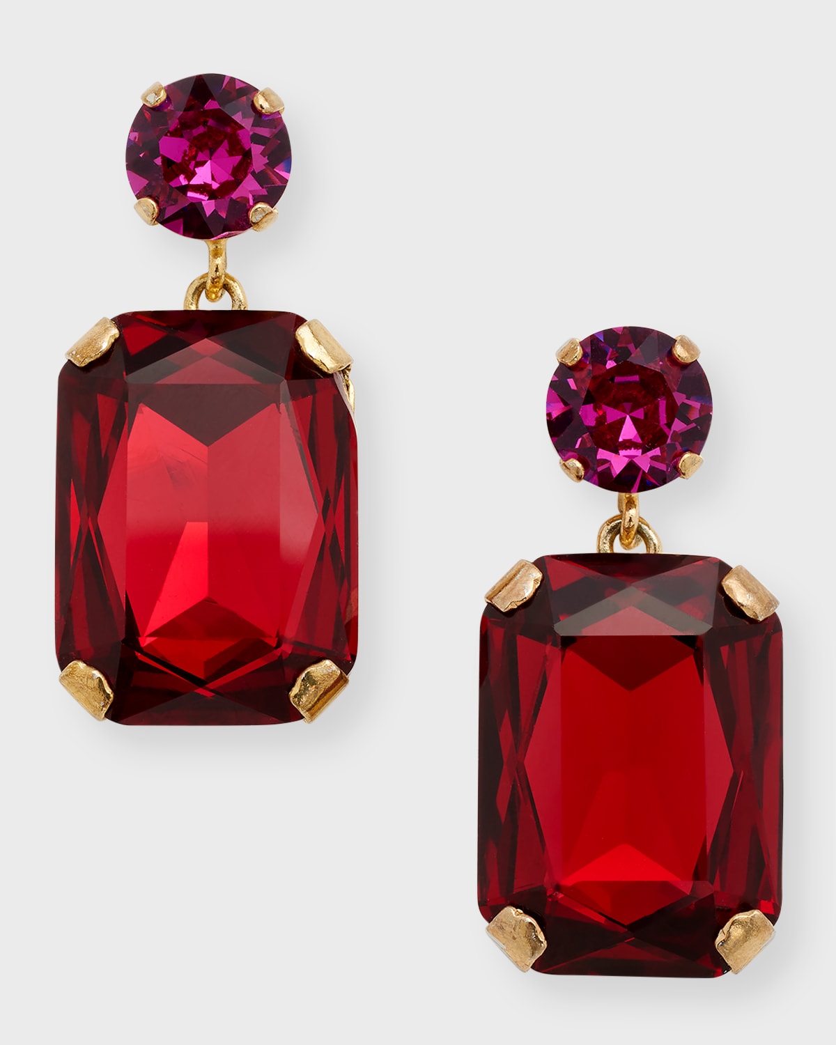 Carolina Herrera Large Stone Drop Earrings Smart Closet