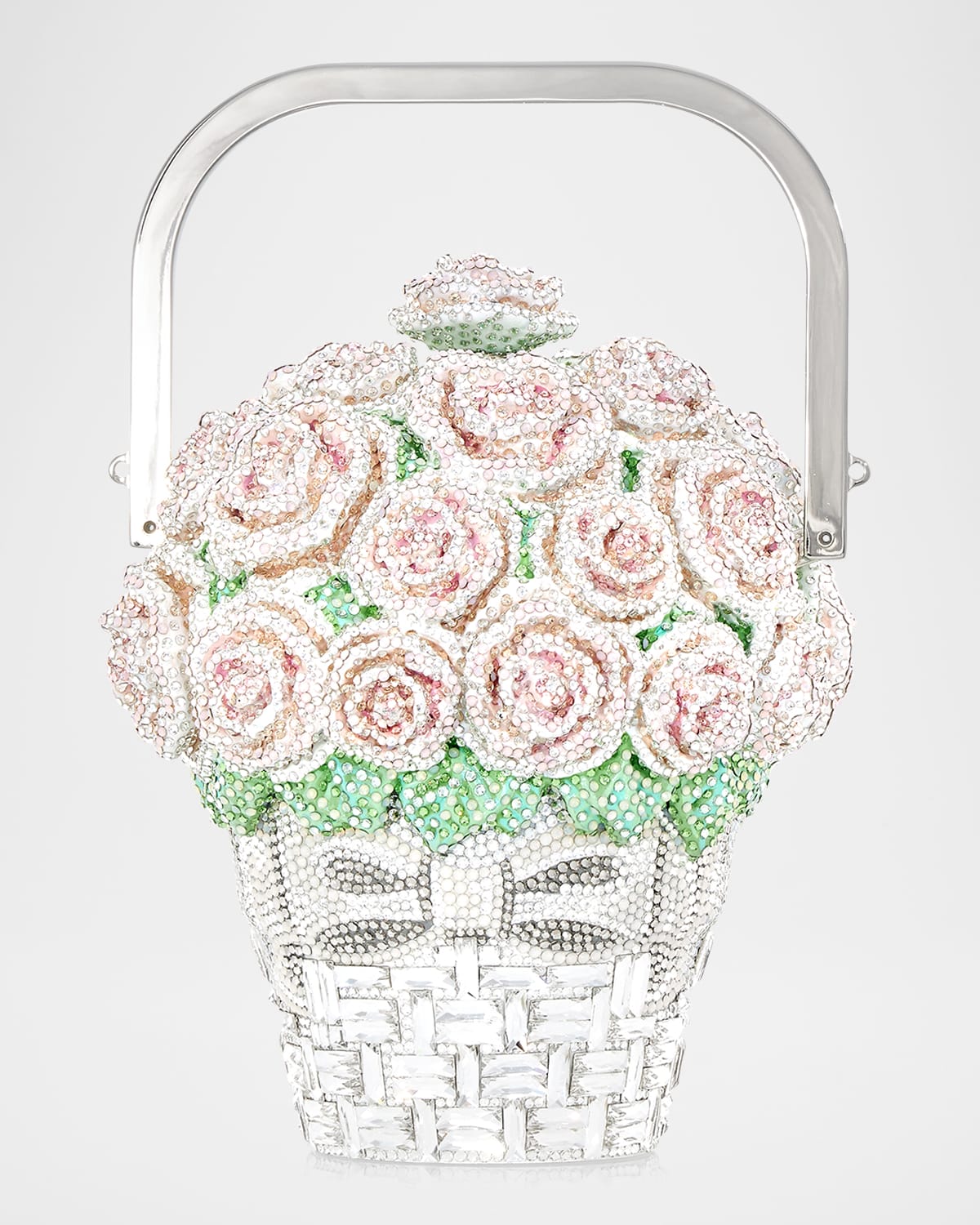 Basket of Roses Blush Bouquet Top-Handle Bag