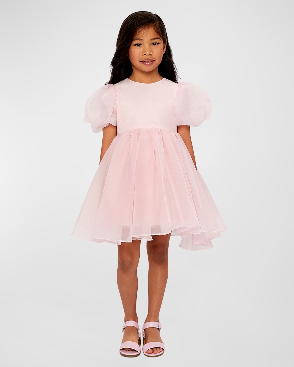 Girl's Juliet Organza Mini Dress, Size 4-6