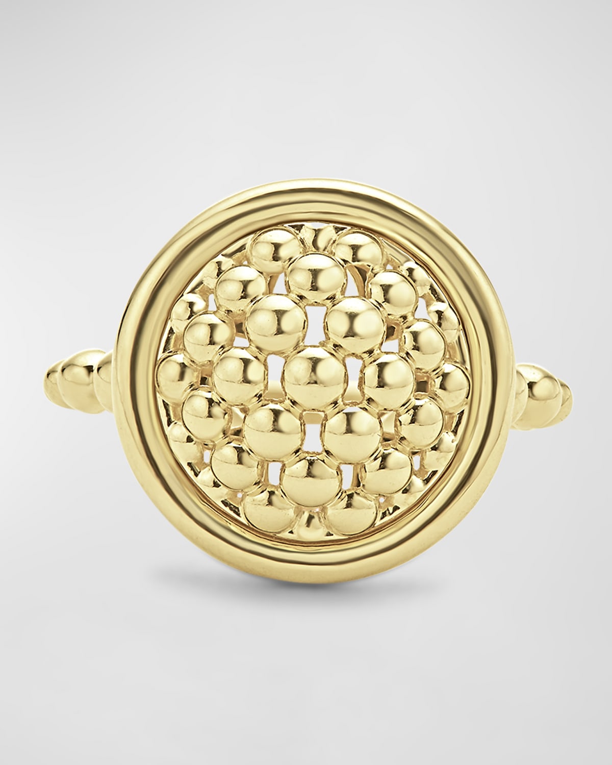 Lagos Meridian 18k Gold Caviar Circle Band Ring