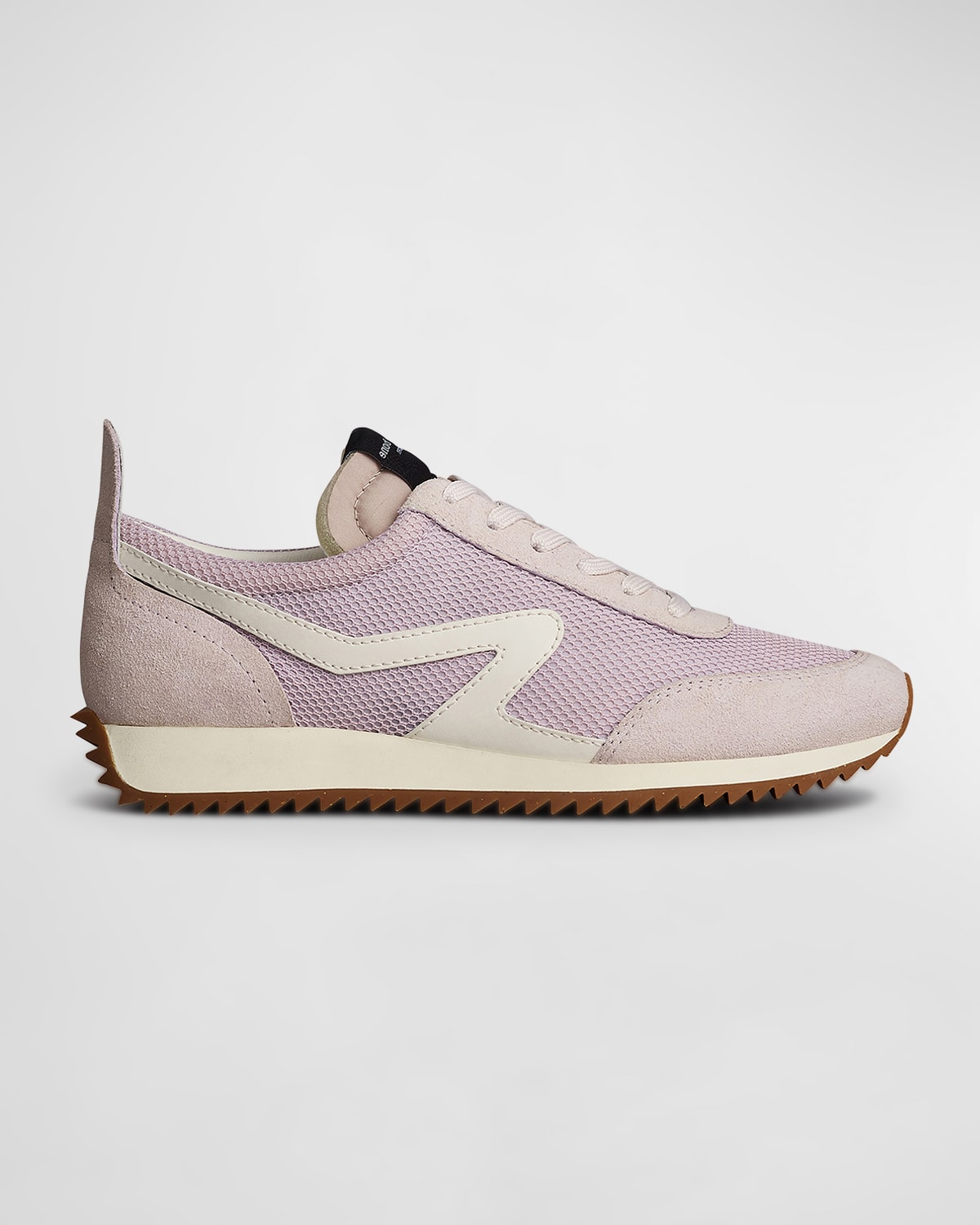 Shop Rag & Bone Mixed Leather Retro Runner Sneakers In Lilac