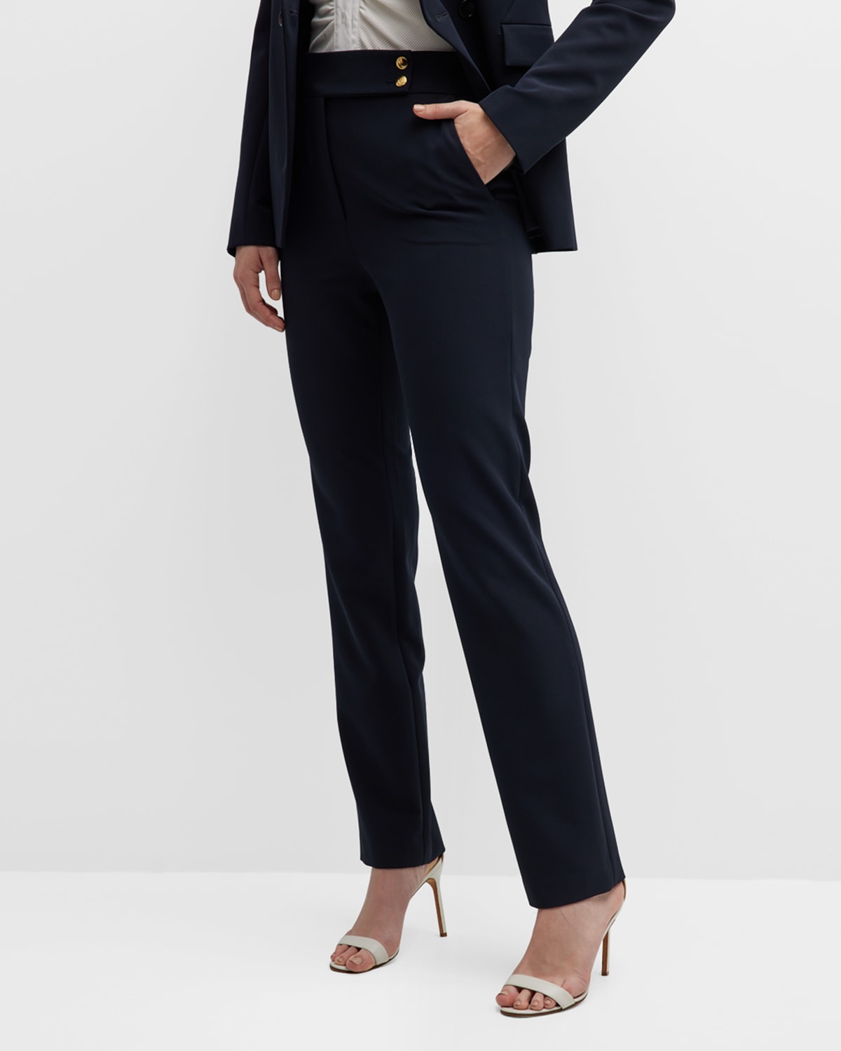 High-Rise Tapered Pants