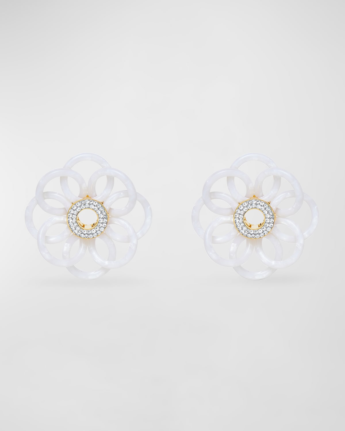 Mother of Pearl Marigold Earrings