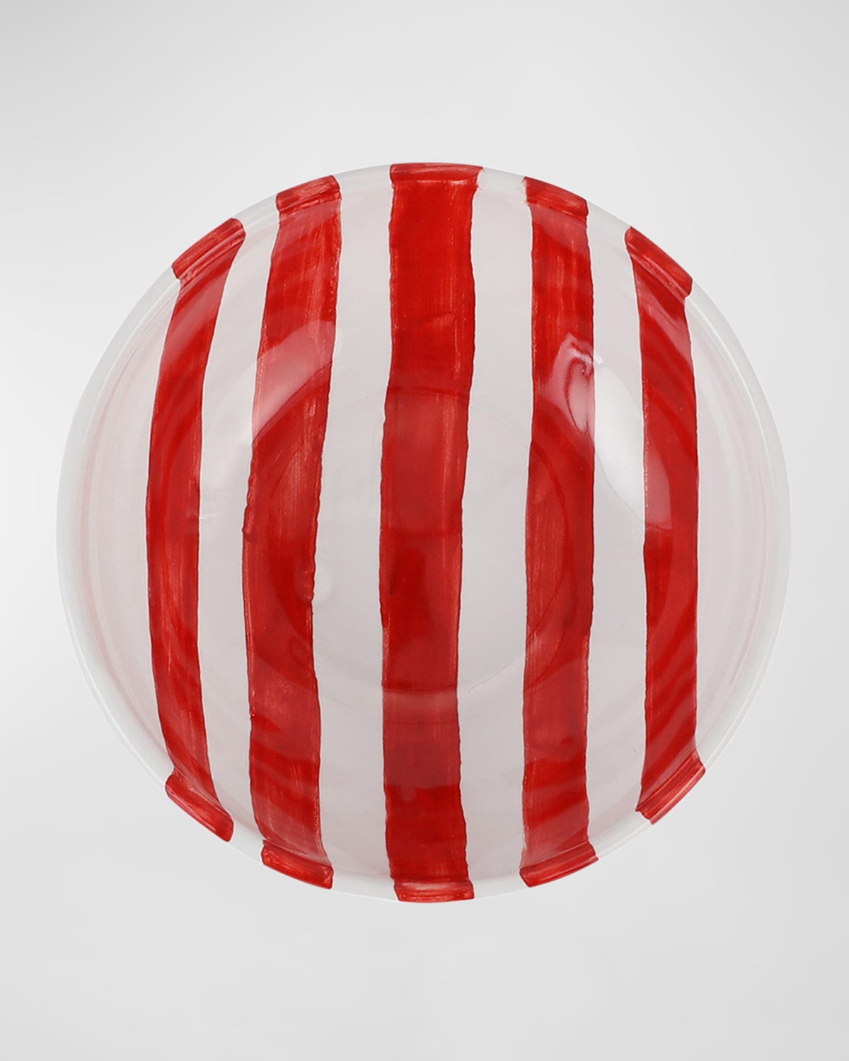 Shop Vietri Amalfitana Stripe Cereal Bowl In Red