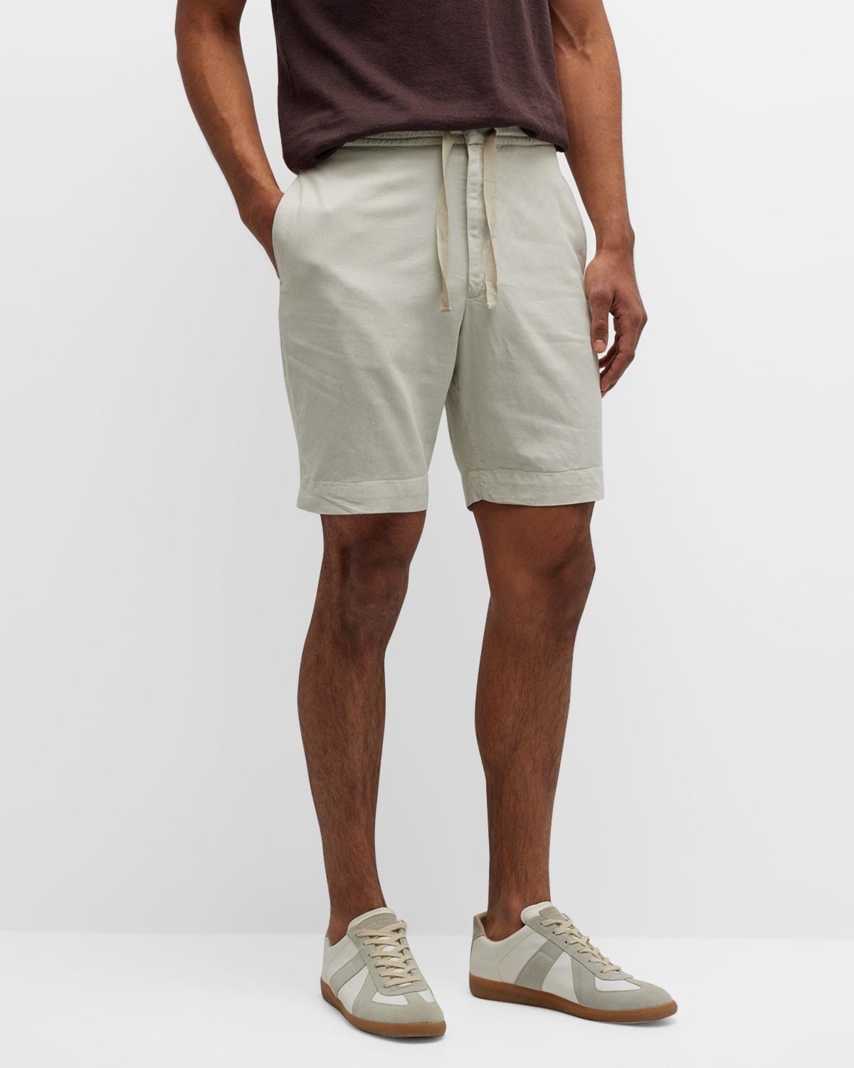 OFFICINE GENERALE MEN'S PHIL LINEN-BLEND SHORTS