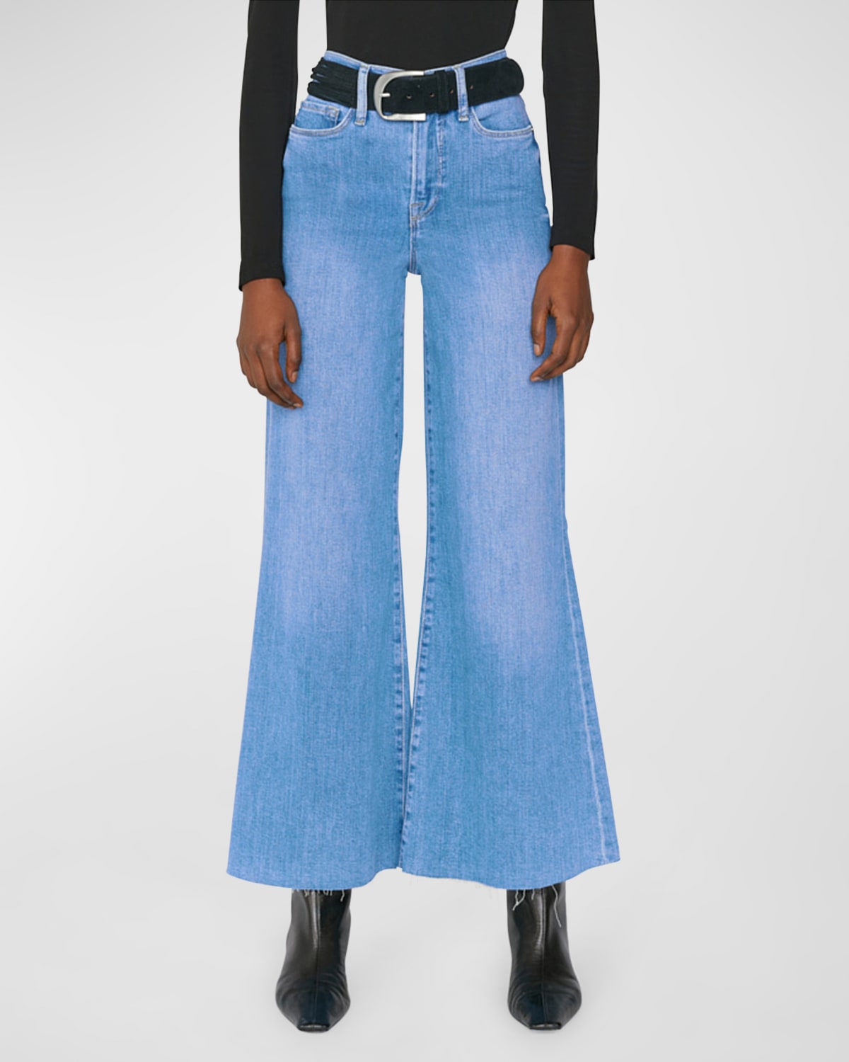 Frame Le Palazzo High-rise Wide-leg Jeans In Jonah