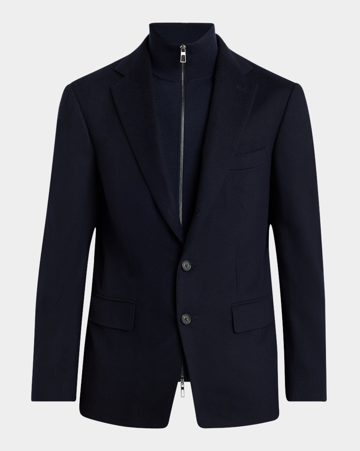 Shop Loro Piana Men's New Order Jacket In Blue Navy