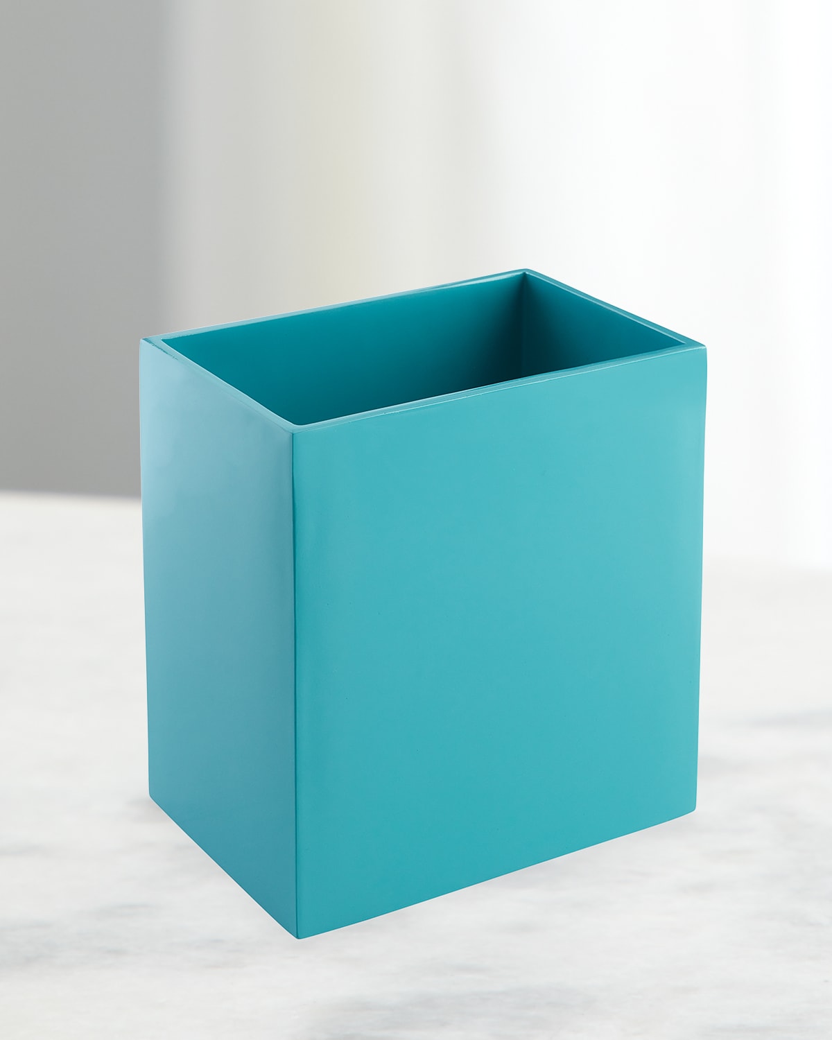 Jonathan Adler Robins Egg Lacquer Wastebasket